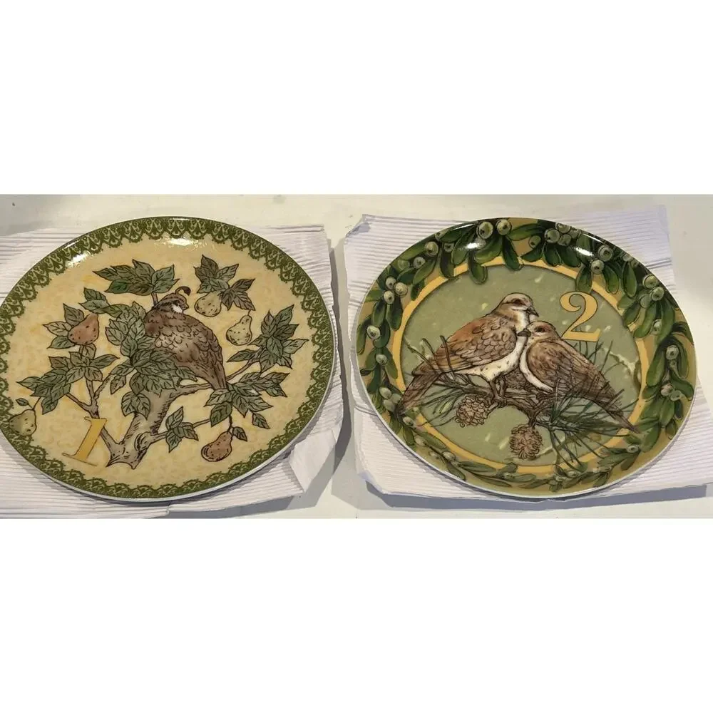 NIB Pottery Barn 12 Days of Christmas Salad /Dessert Plates - READ